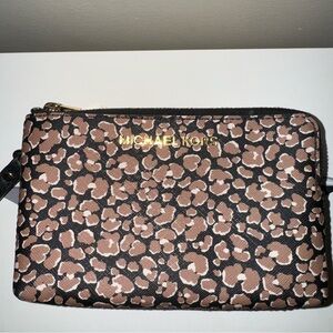 Michael Kors Leopard Wristlet